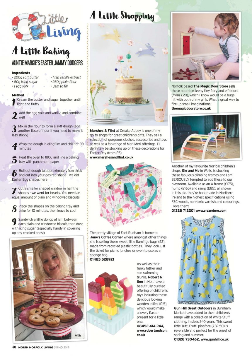 Feature in North Norfolk Living Magazine Spring Edition
